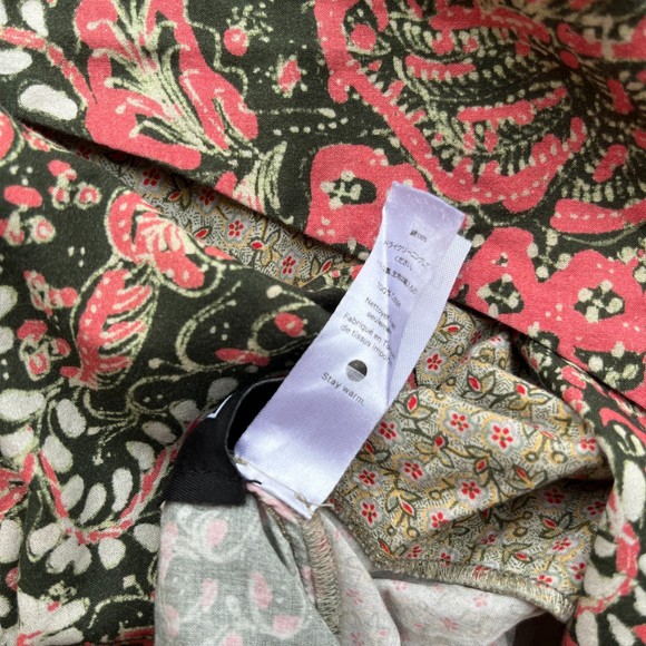 Warm Floral V-Neck Jumpsuit Size 0 - Picture 8 of 9